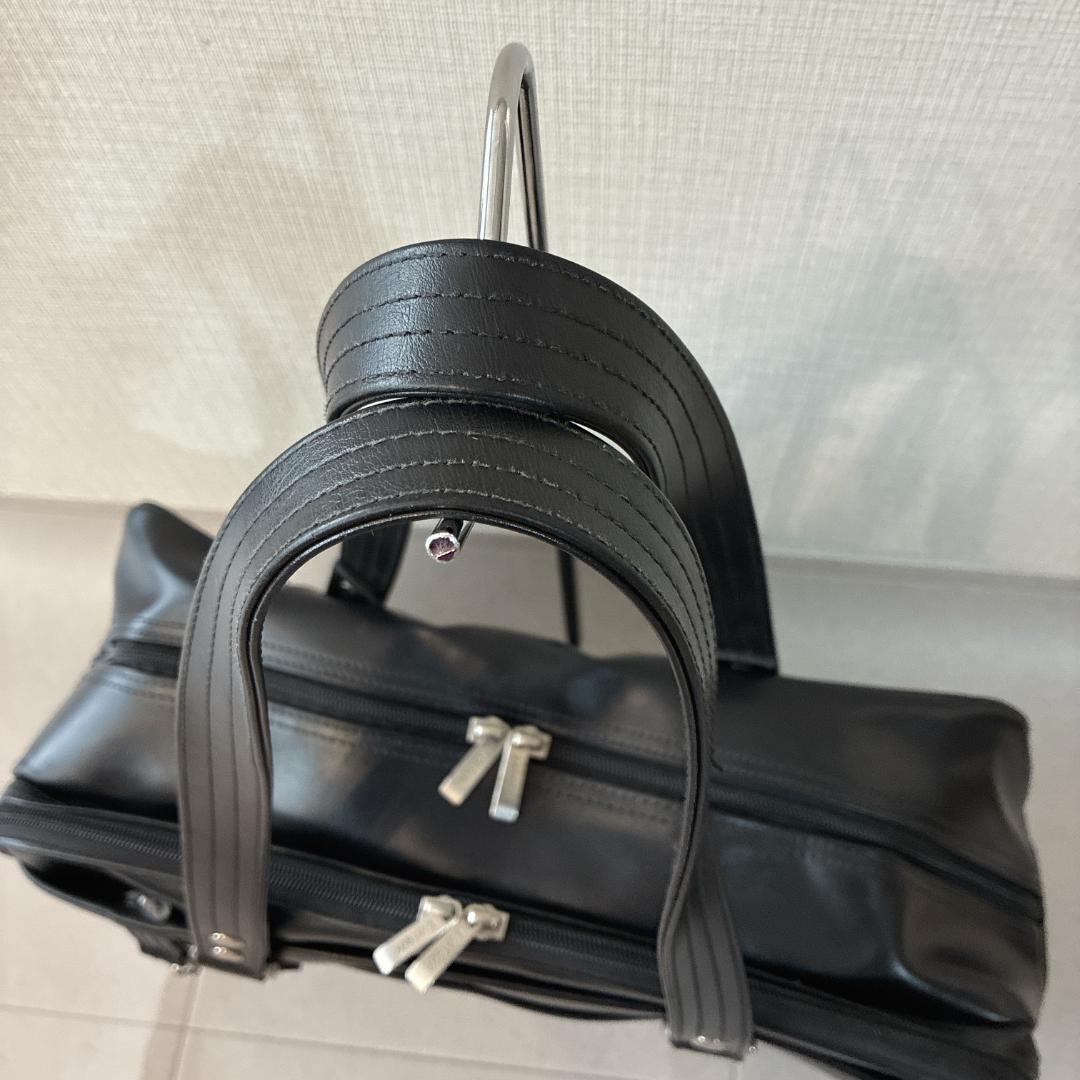 良品 イーストボーイ♡スクールバッグ 女神 ピンク 黒 刺繍 スクバ