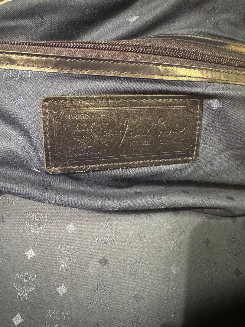 J*y様 MCM ボストンバッグ ホワイト・ネイビー