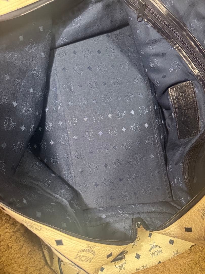 J*y様 MCM ボストンバッグ ホワイト・ネイビー