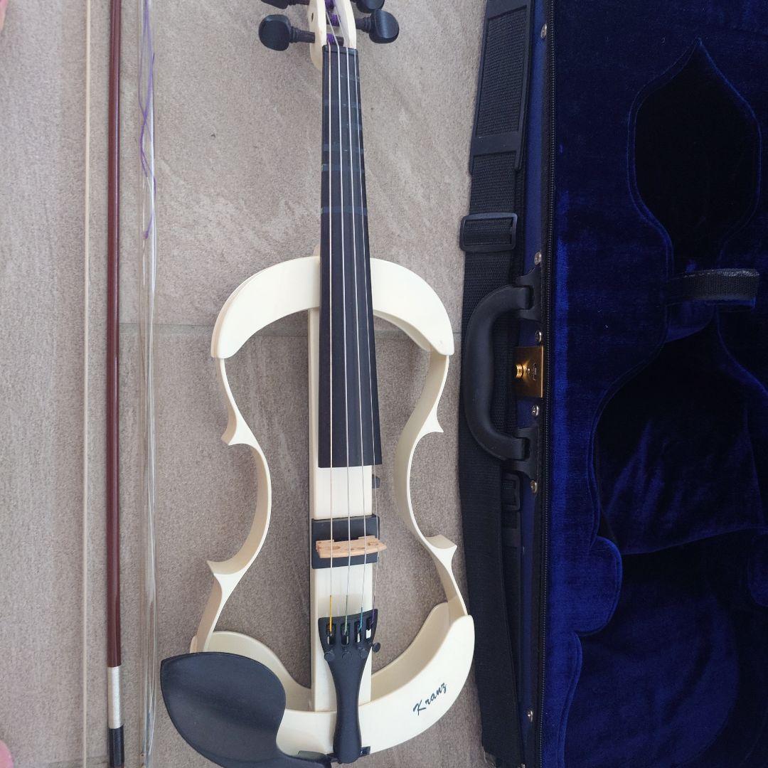 Kranz エレクトリックバイオリン 交換用弦、KUNバイオリン用肩当て付き