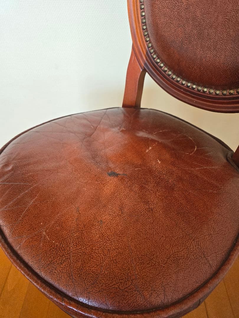 アンティーク ヴィンテージ 椅子 レトロ チェア クラシック木製ブラウンチェア