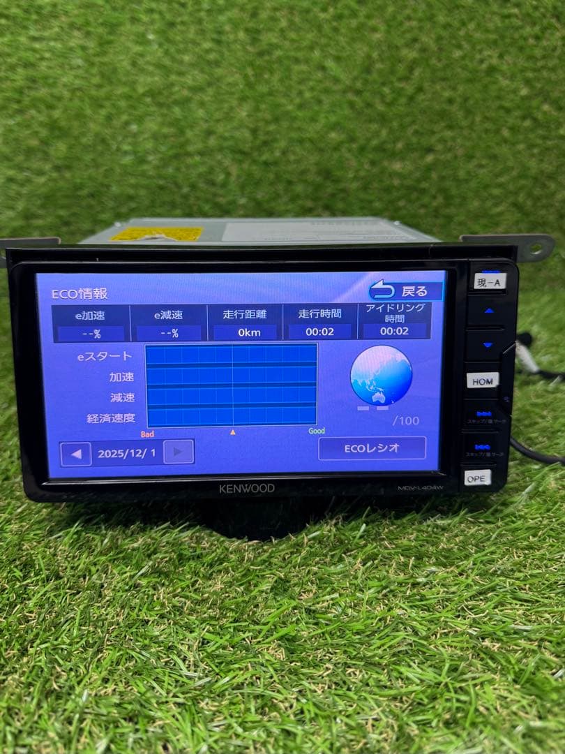 ケンウッド　MDV-L404W　メモリーナビ　　地図データ2016年