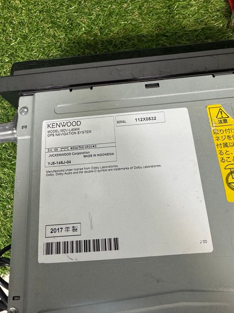 ケンウッド　MDV-L404W　メモリーナビ　　地図データ2016年