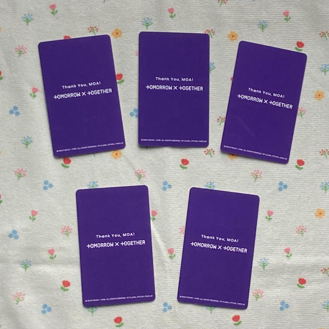 TXT 2024 membership moa アンケ一トトレカ 5枚 セット