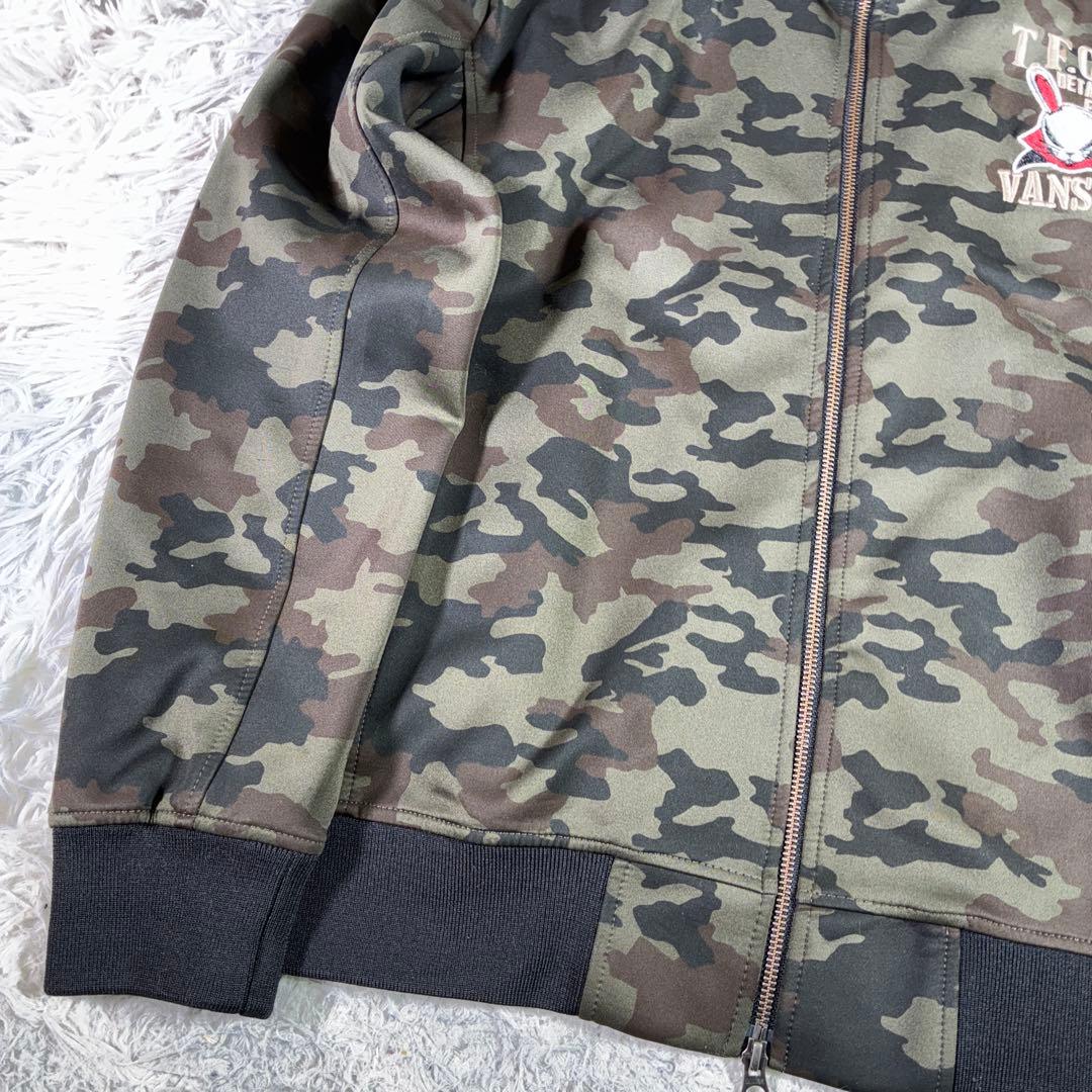 極美品Vansonクローズ コラボ デスラビットライダー ジャケットXL カモ柄