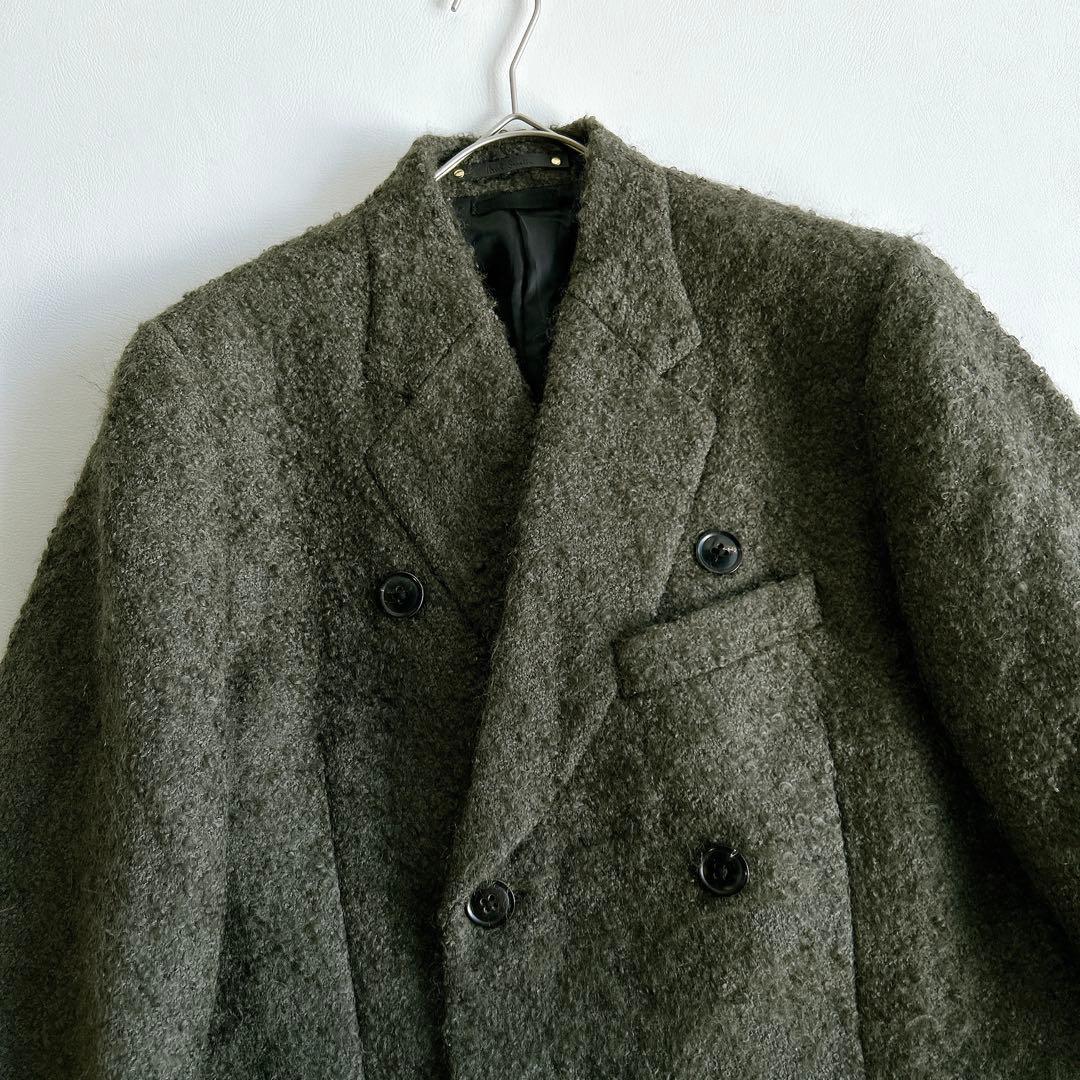 ポールスミス　モヘア　アルパカ混　コート　ダブル　カーキ　メンズ　L