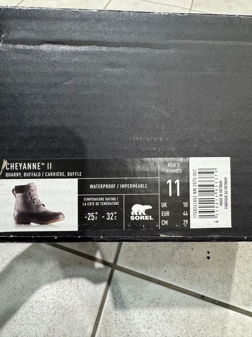 SOREL ソレル　CHEYANNE II US11 29cm