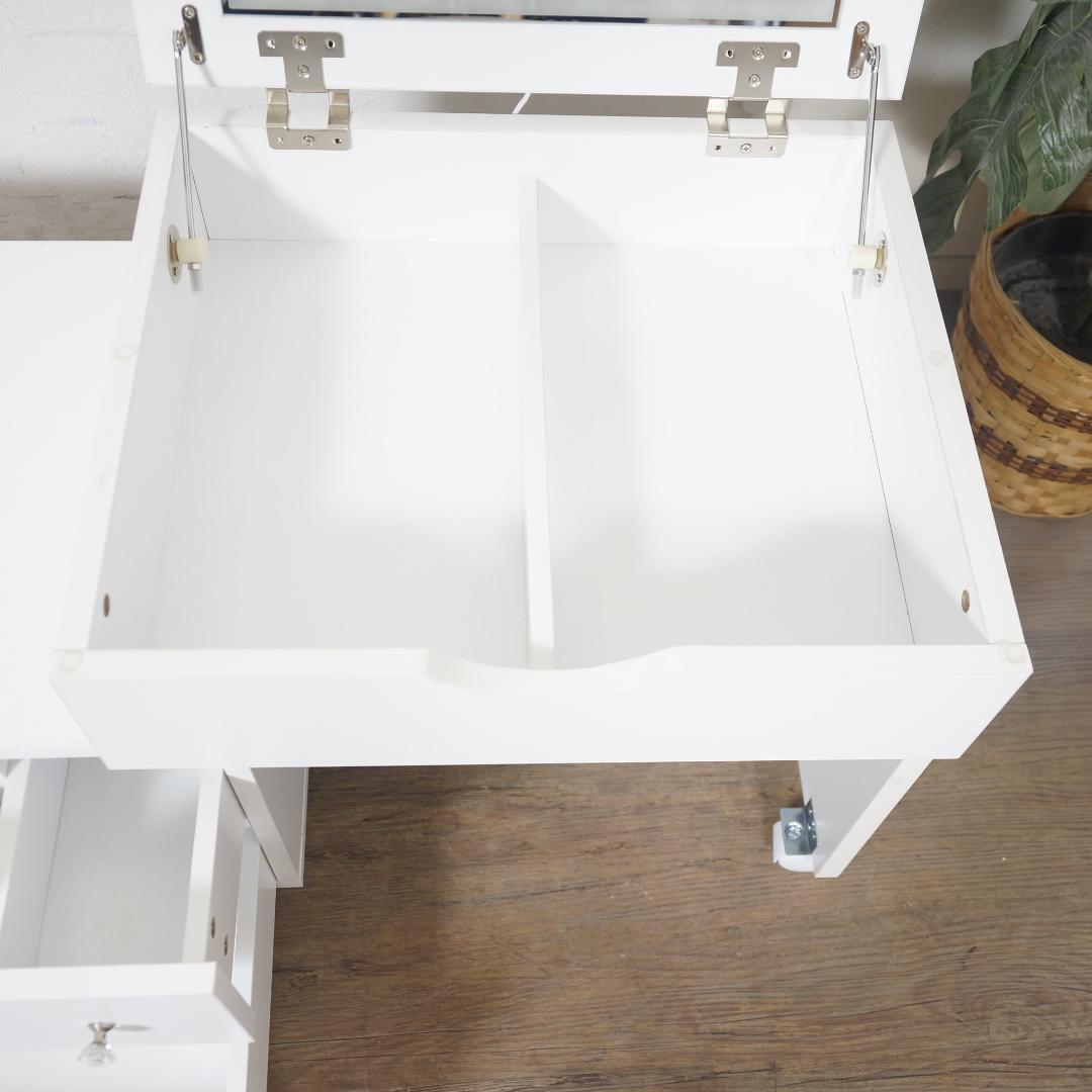 送料無料【新品】LED 女優ライト付き 大容量 コスメワゴン アウトレット