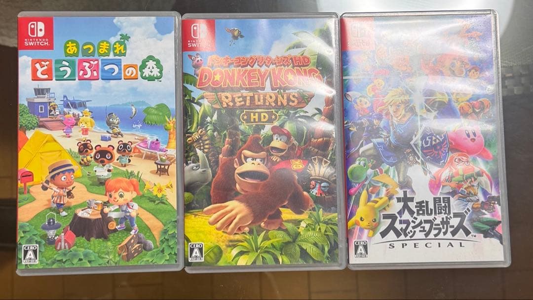 Switchソフト　ドンキーコング　スマブラ　どうぶつの森