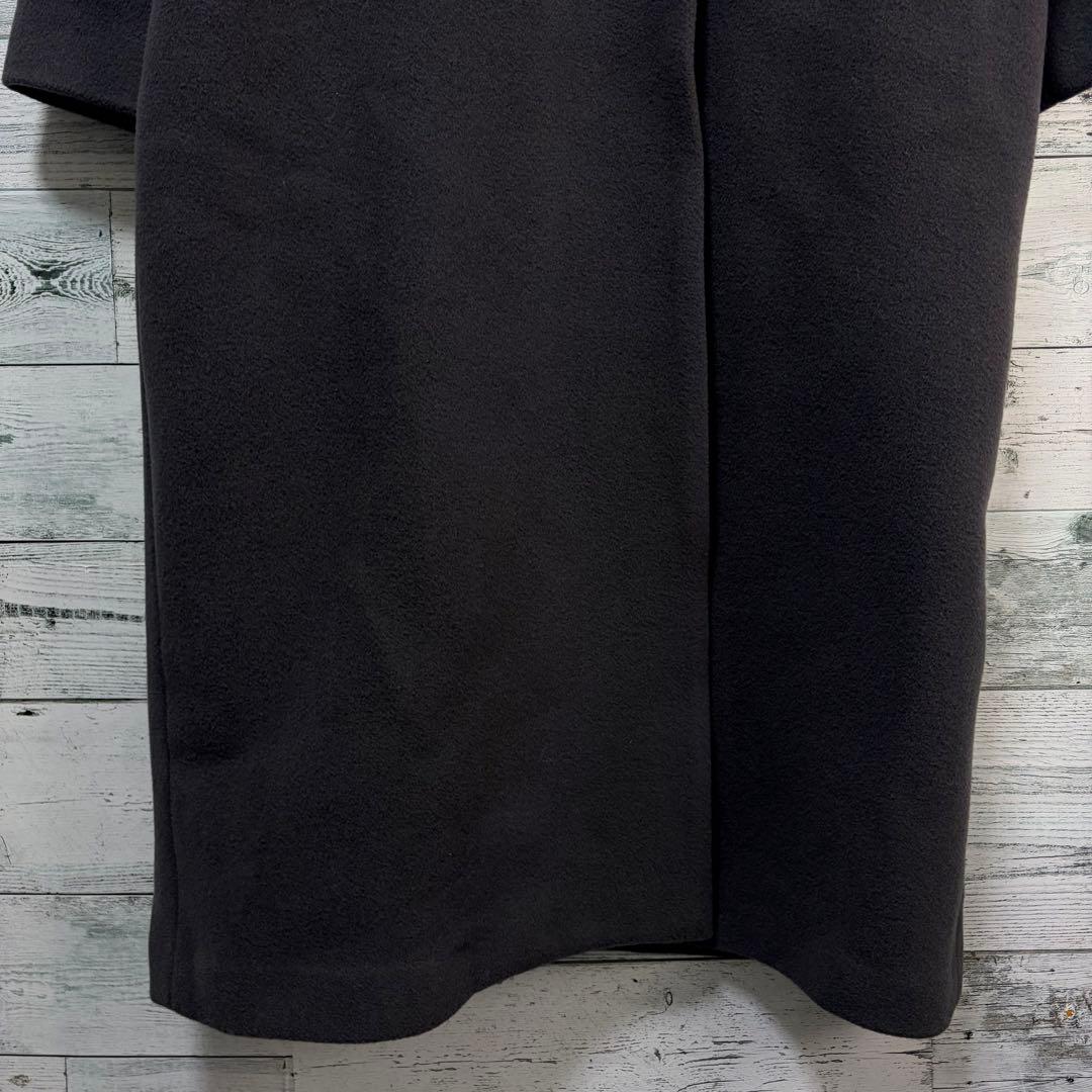 ☆ほぼ未使用☆NBB×MANTECOノーカラーVコート　チャコール　Mサイズ