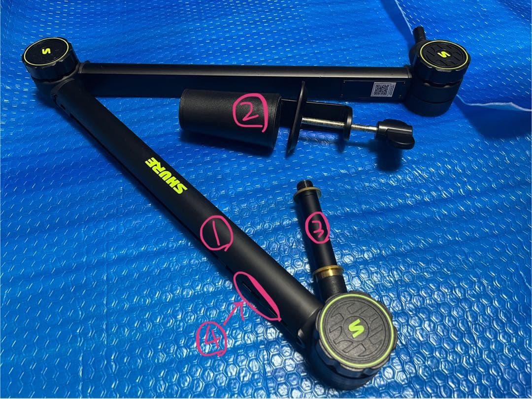 【SHURE SM7dB ＋ Shure by Gator マイクスタンド】