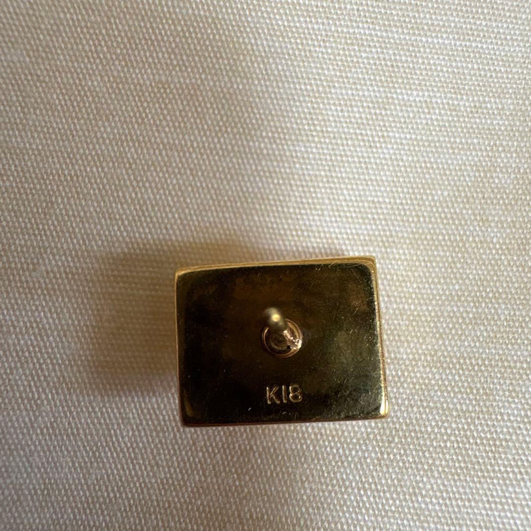 ネクタイピン　K18 ルビー