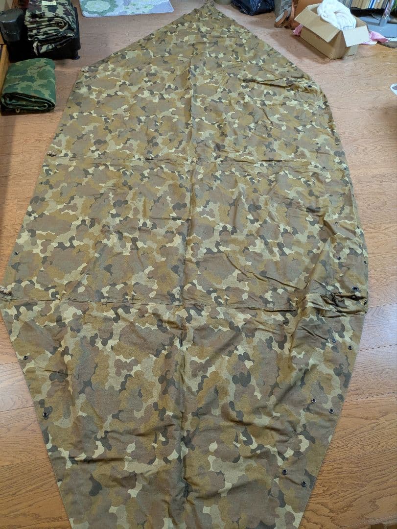 US パップテント　ミッチェルパターン　レプリカ　2枚　美品　軍幕