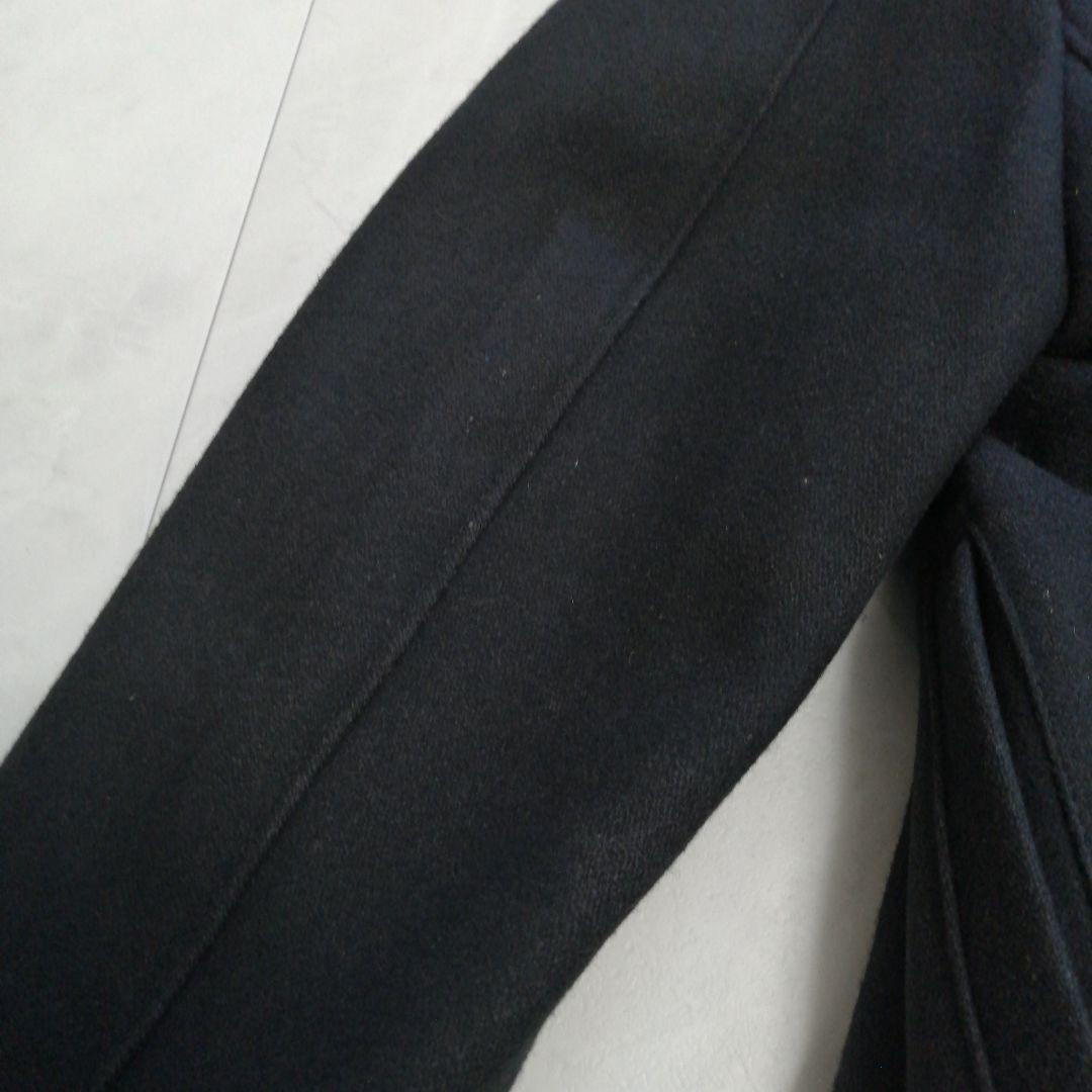 美品 ショット メルトンウール ピーコート 40 L 米国製 シングル 黒