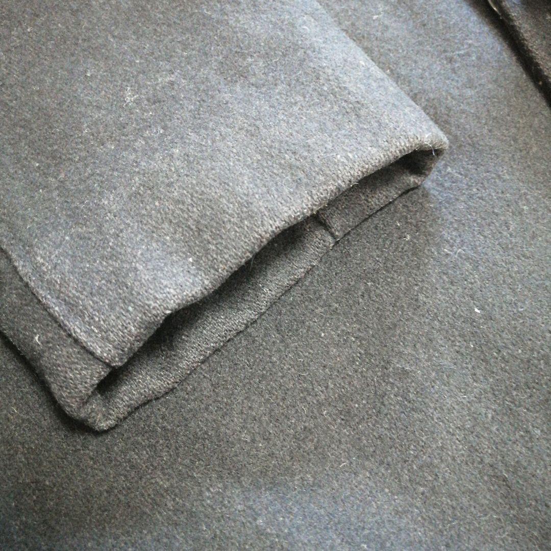 美品 ショット メルトンウール ピーコート 40 L 米国製 シングル 黒