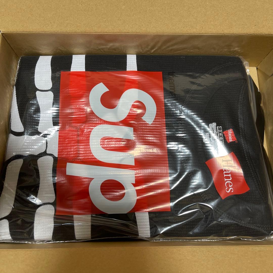 トップス Supreme Hanes Bones Thermal Crew