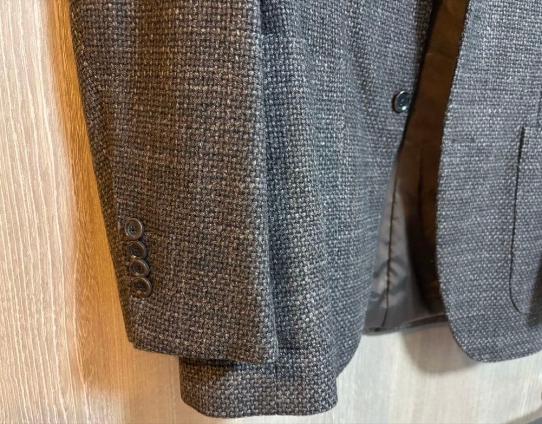 【超美品】ビームスF ウールジャケット ダークブラウンサイズ48