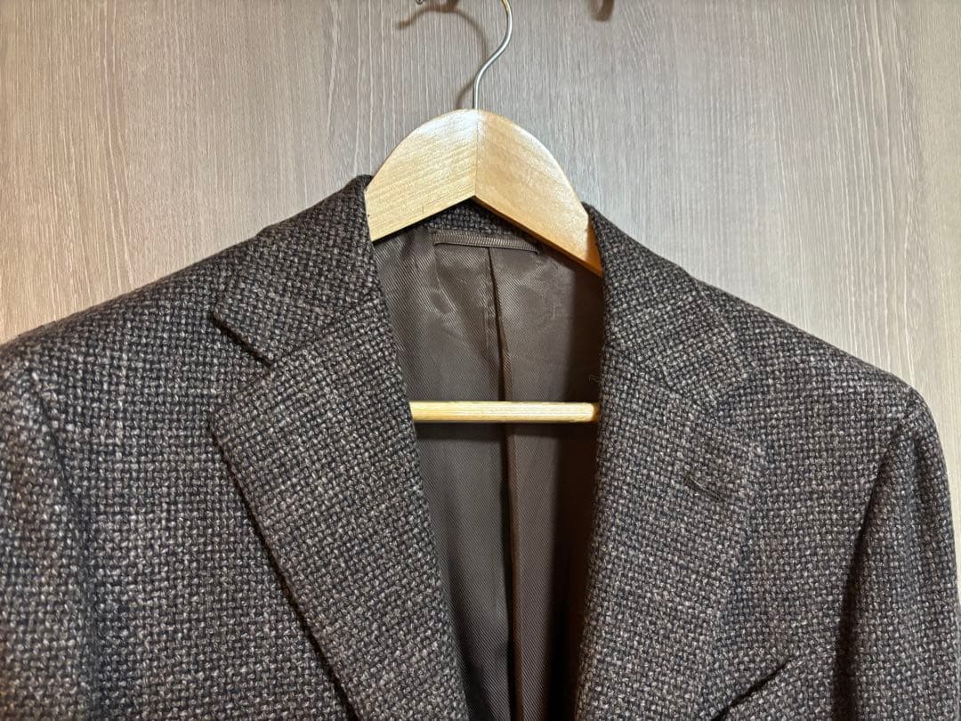 【超美品】ビームスF ウールジャケット ダークブラウンサイズ48