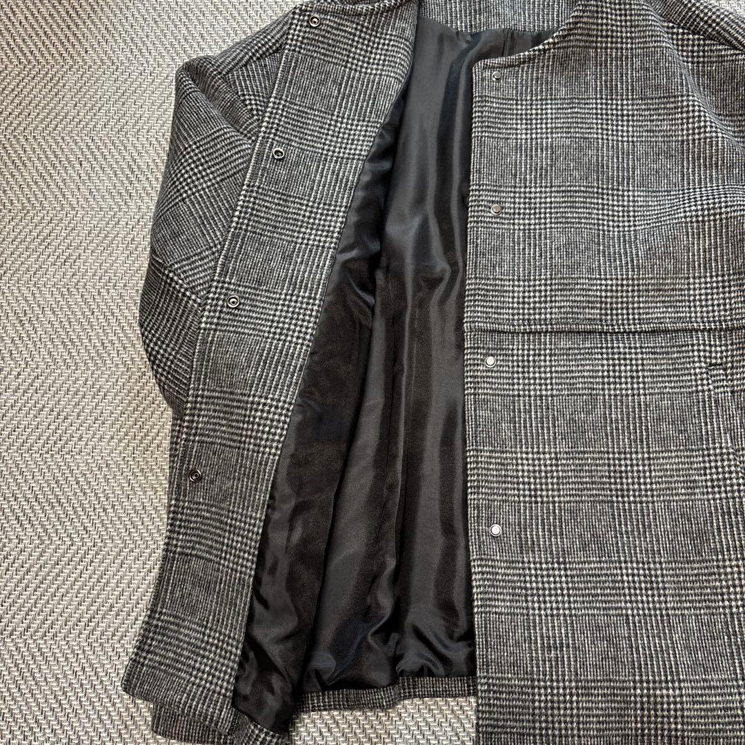 ジャーナルスタンダード スーパー140ビーバーノーカラーショートコート36