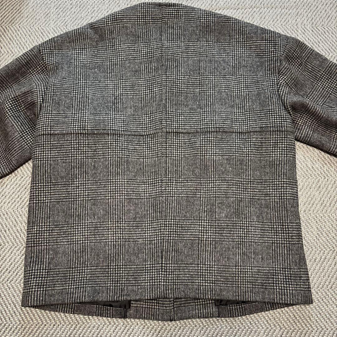 ジャーナルスタンダード スーパー140ビーバーノーカラーショートコート36