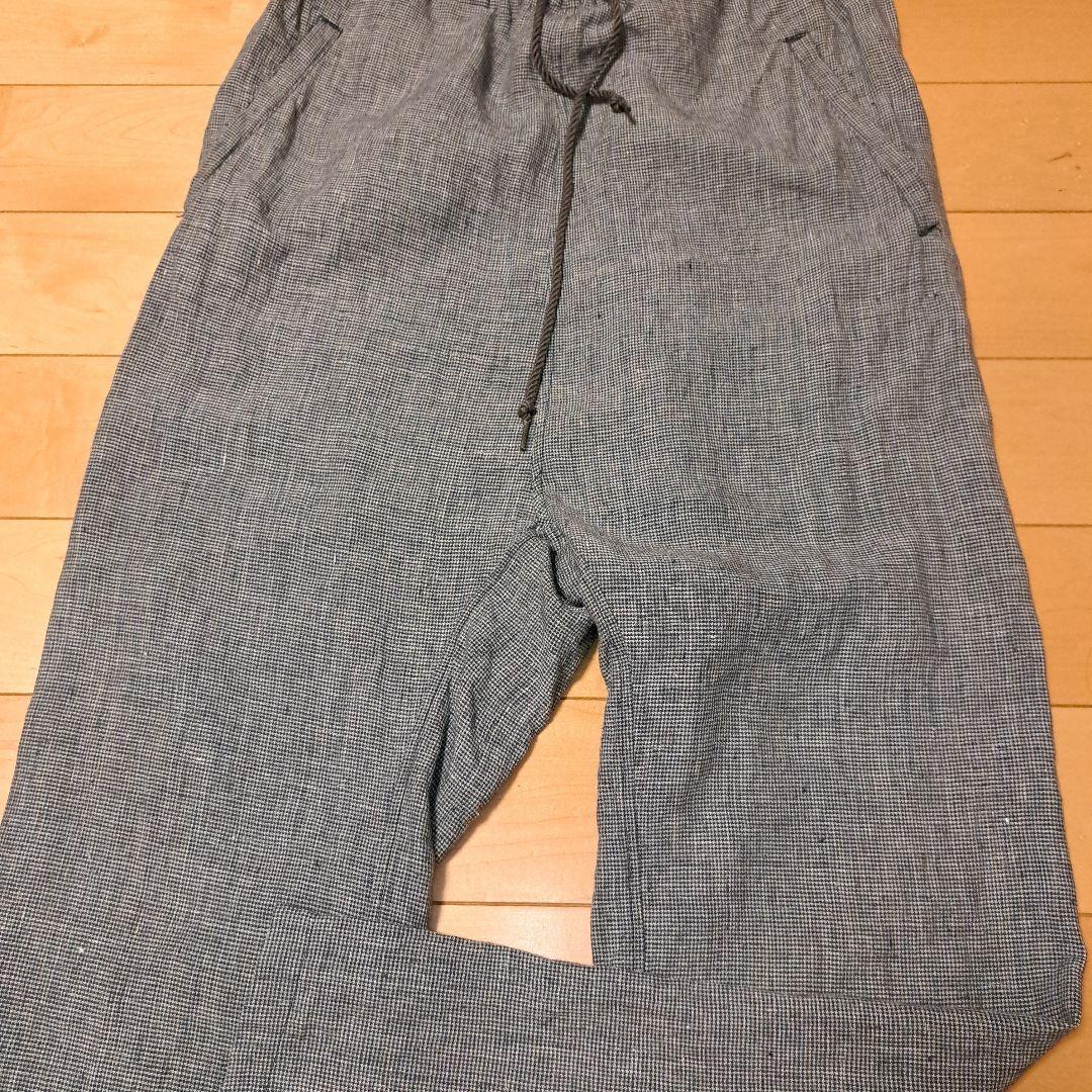 ARTS&SCIENCE チェックリネンパンツ