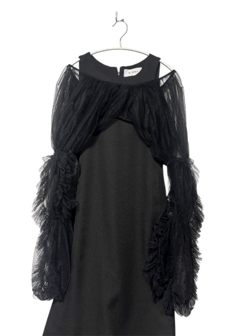 スーツ・フォーマル・ドレス Knuth Marf /tulle bolero one piece Black