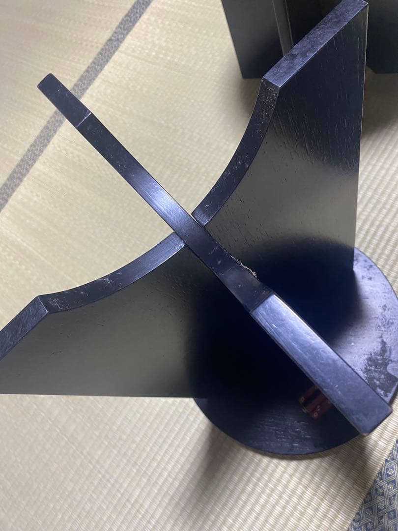 茶道具　立礼　円椅子2脚　組立式 円坐付き