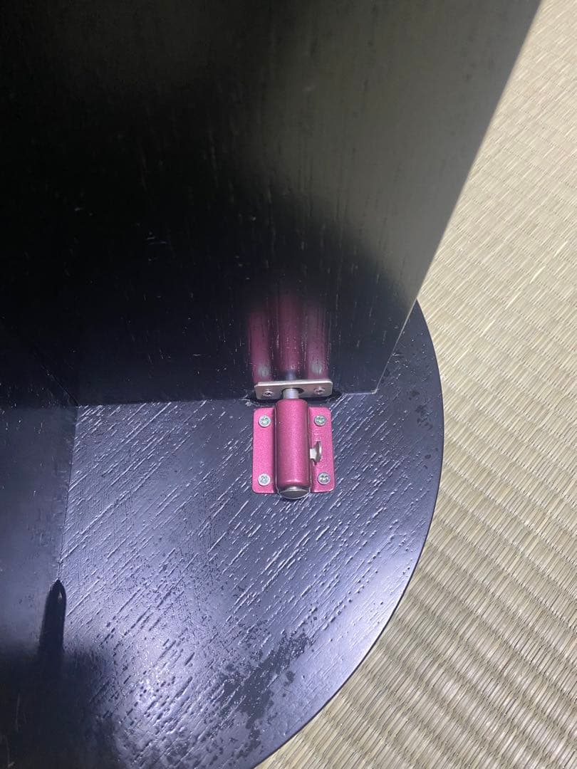 茶道具　立礼　円椅子2脚　組立式 円坐付き