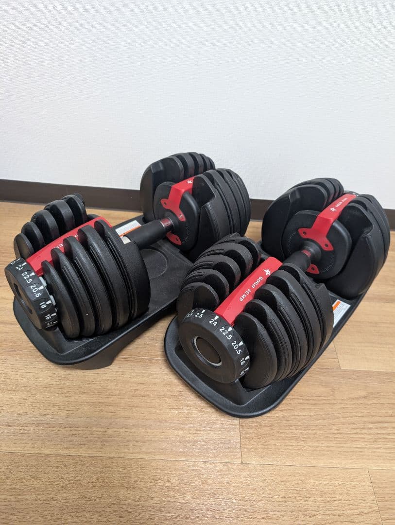 GOGO JUMP ダンベルセット 24kg （1/2）箱付き