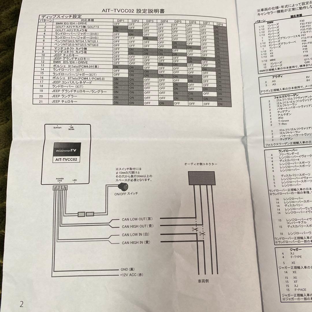 JLラングラー TVアダプターキット　TVキャンセラー
