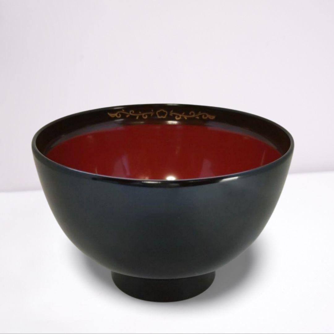 輪島塗 漆器 赤黒10客 汁椀 吸物椀 雑煮椀 和食器【新品、未使用品】