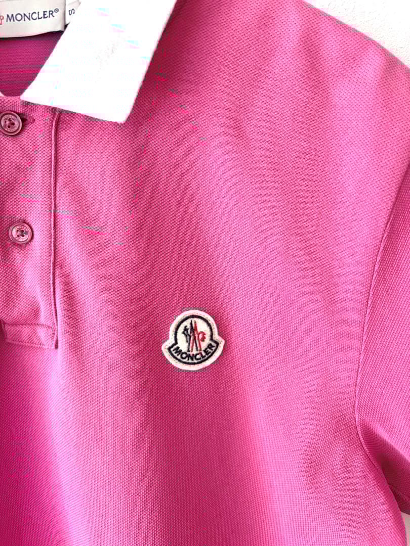 美品　MONCLER モンクレール　ピンク　ポロシャツ　S M