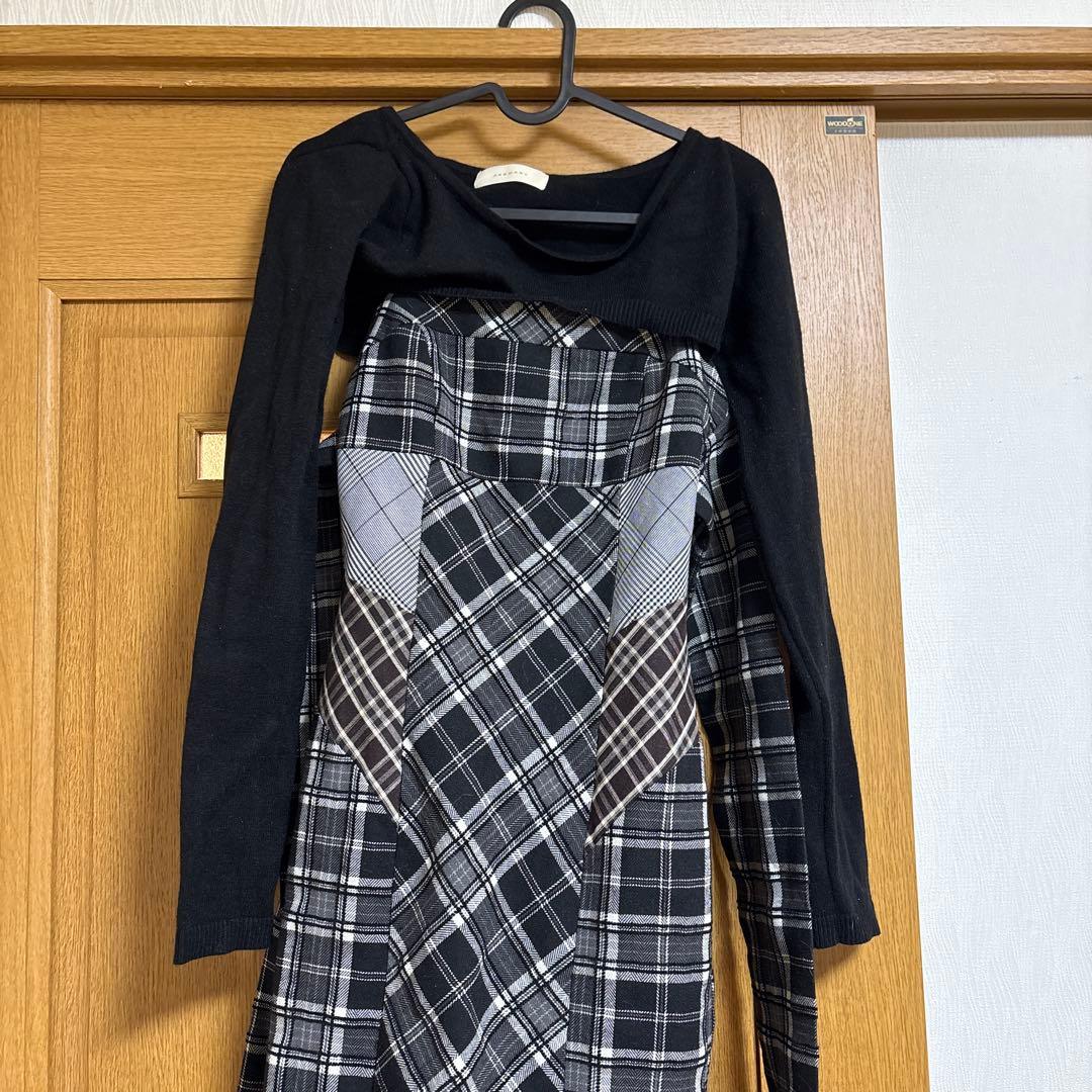 ワンピース Juni check dress