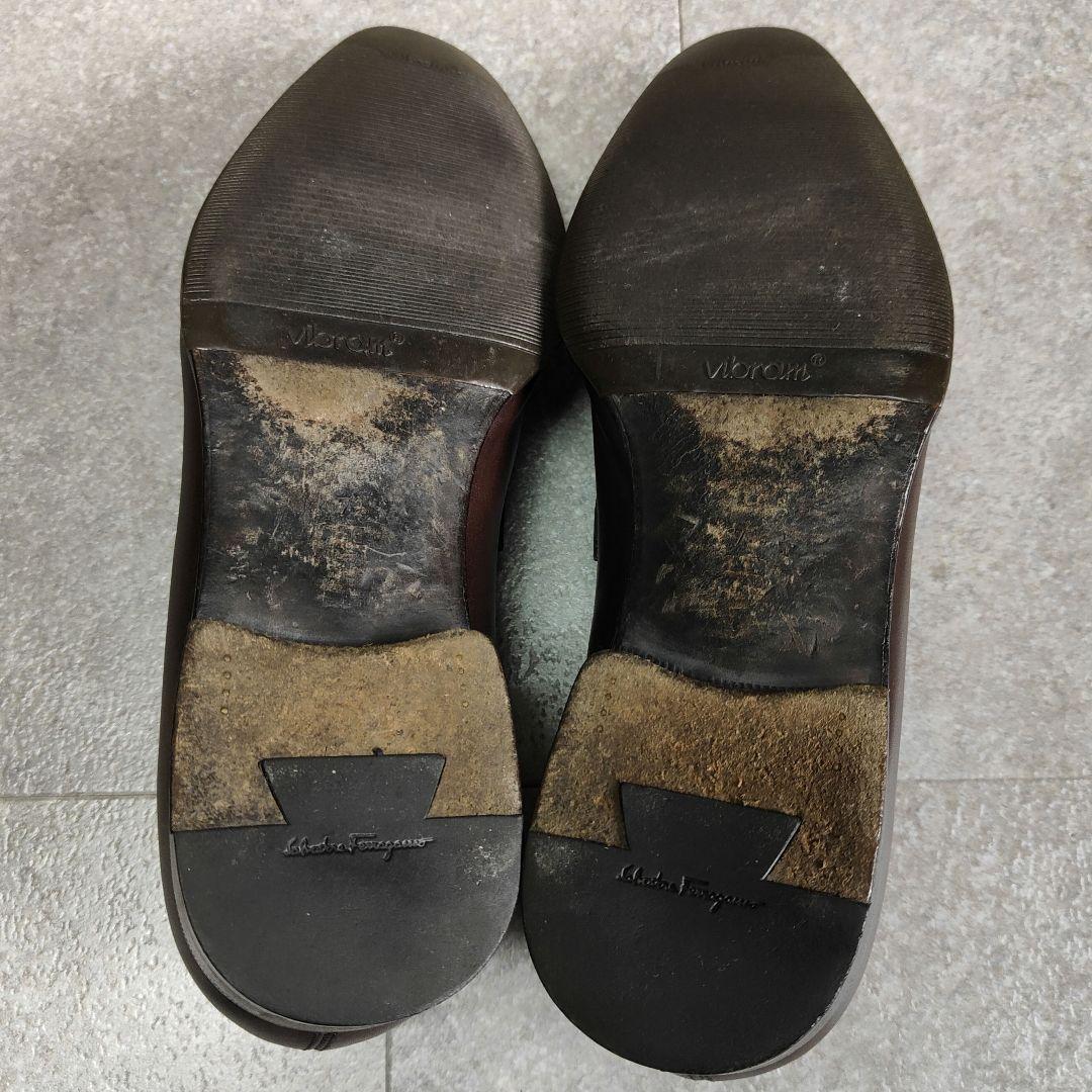 【Salvatore Ferragamo】ガンチーニ ビットローファー ブラウン