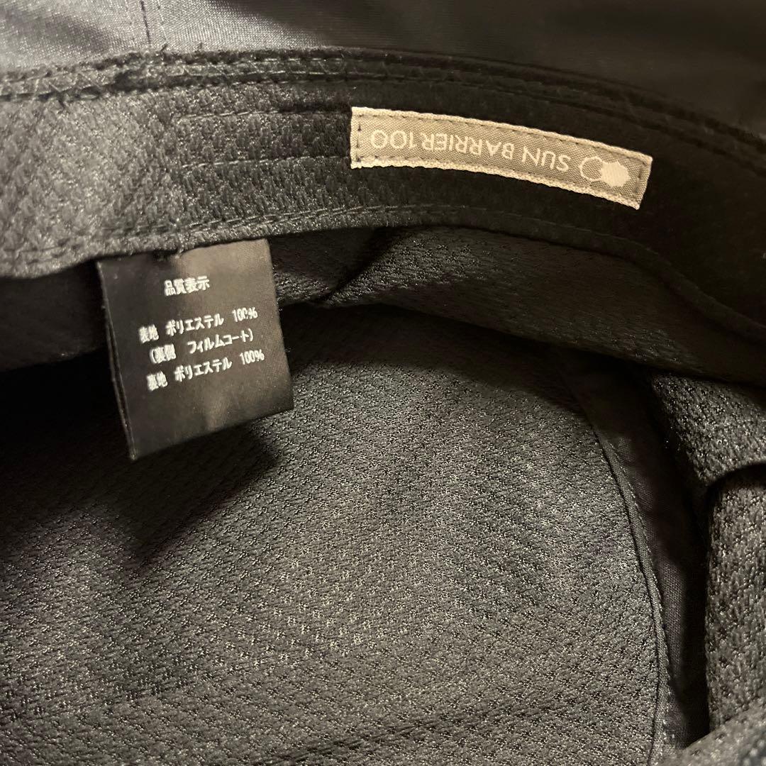 サンバリア100 トラベルハット　黒 M モンベル　ストラップ付き　ブラック