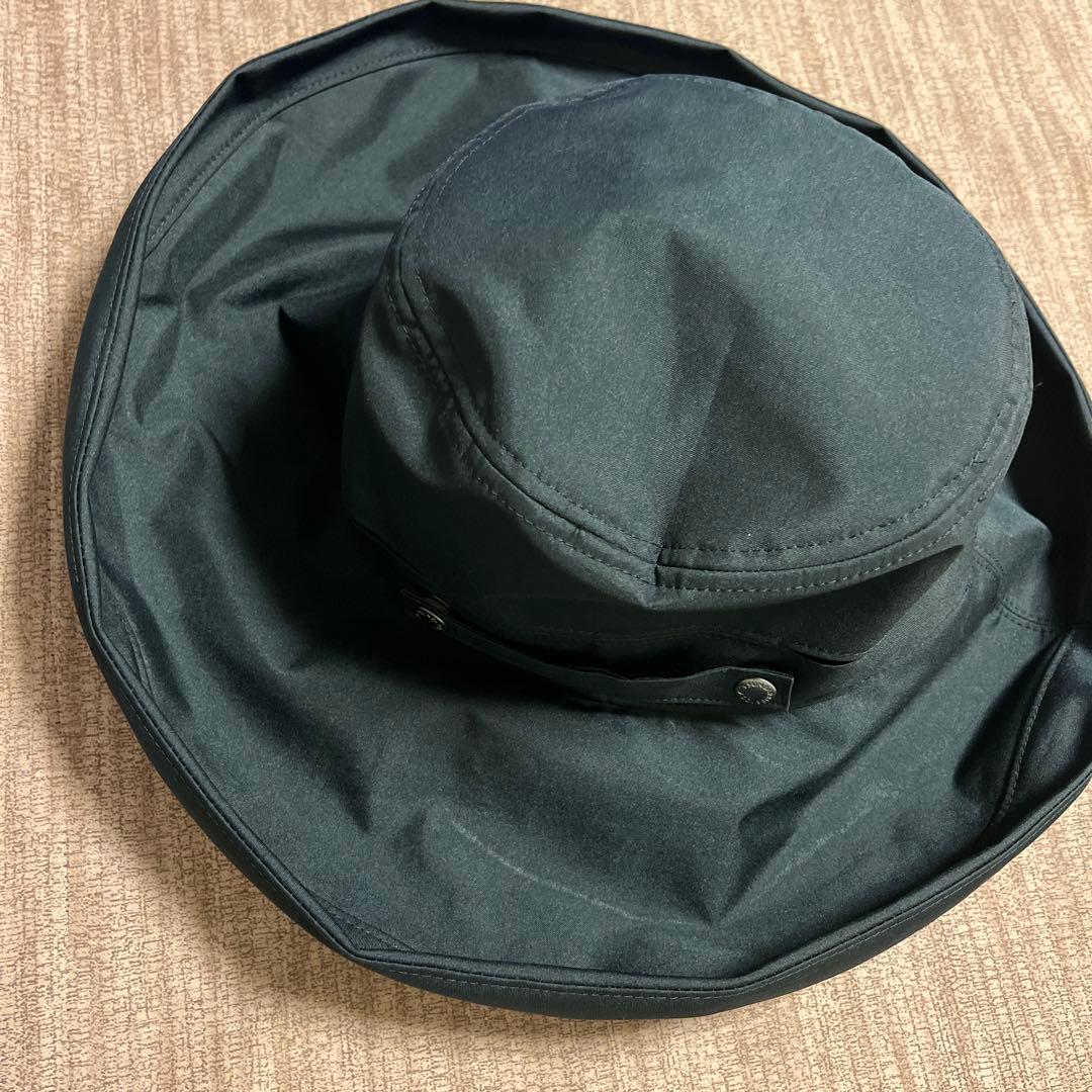 サンバリア100 トラベルハット　黒 M モンベル　ストラップ付き　ブラック