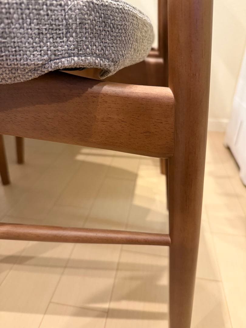 【2脚セット】ダイニングチェア ユノ3A ウォールナット