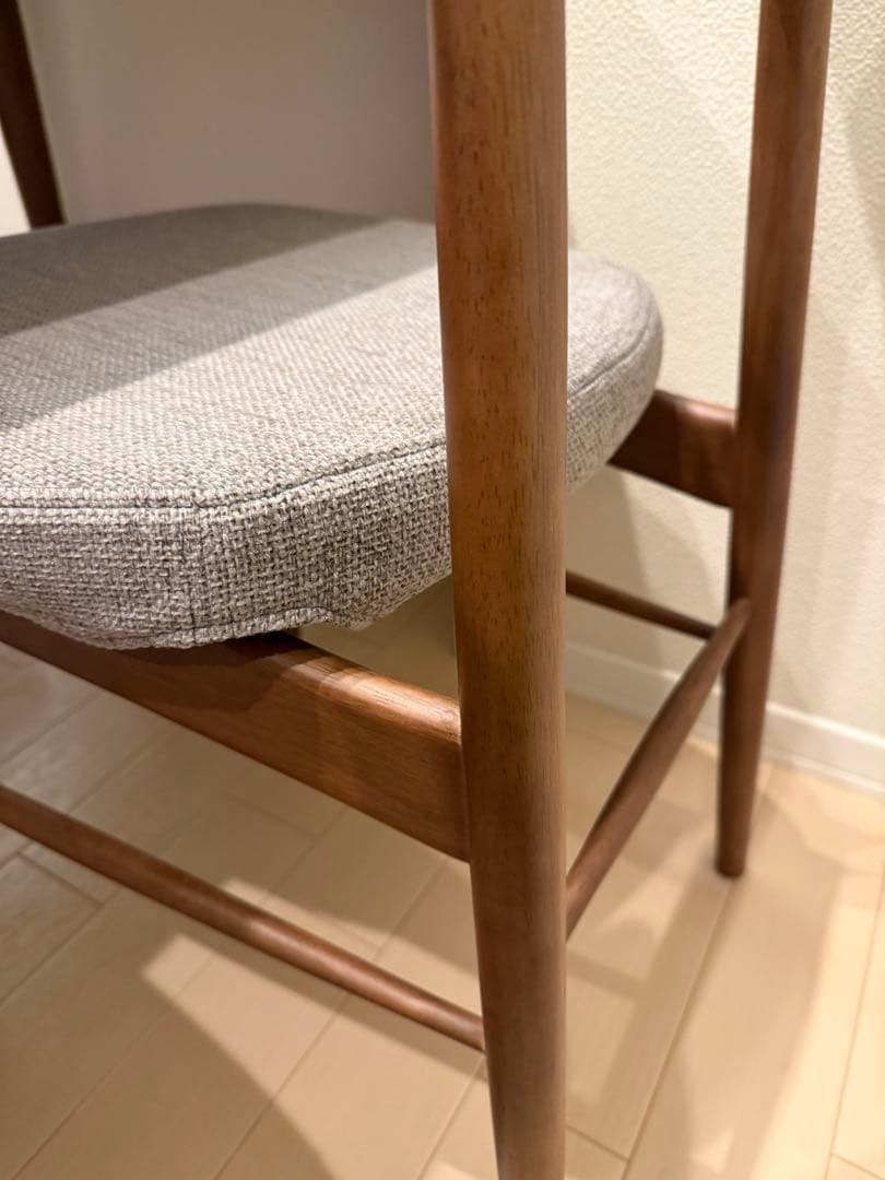 【2脚セット】ダイニングチェア ユノ3A ウォールナット