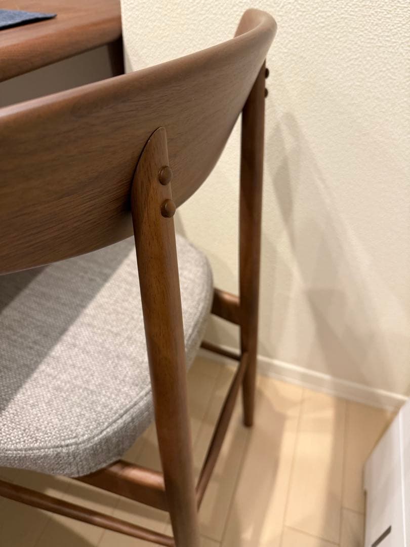 【2脚セット】ダイニングチェア ユノ3A ウォールナット