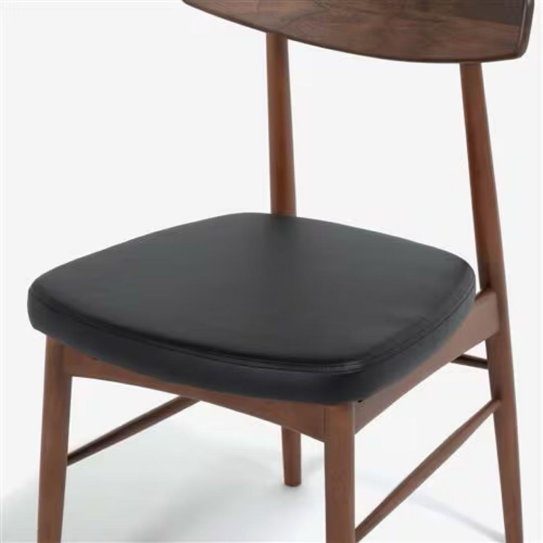 【2脚セット】ダイニングチェア ユノ3A ウォールナット