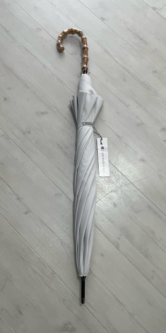 サンバリア/長傘/LL/ホワイト無地