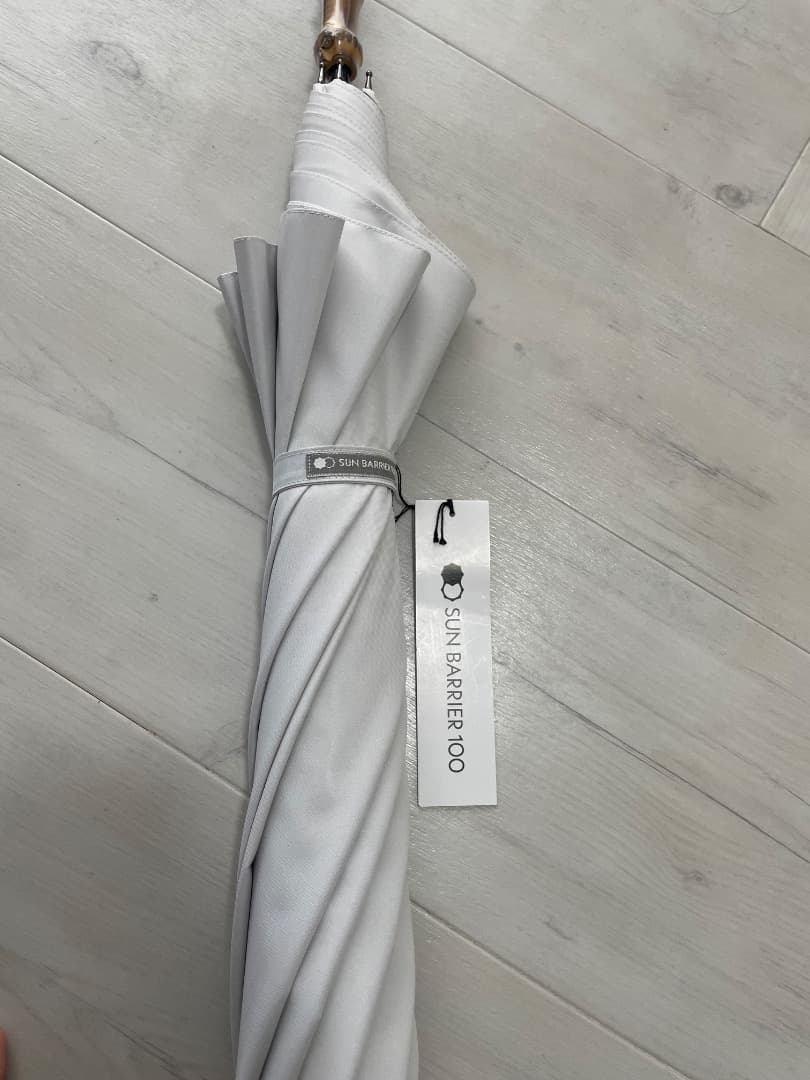 サンバリア/長傘/LL/ホワイト無地
