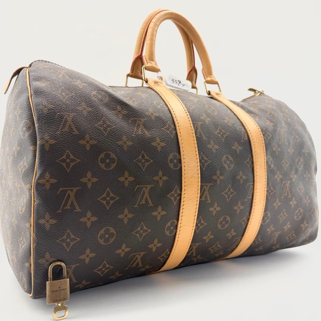 【美品】VUITTON　ボストンバック　キーポル45　南京錠　鍵付き　モノグラム