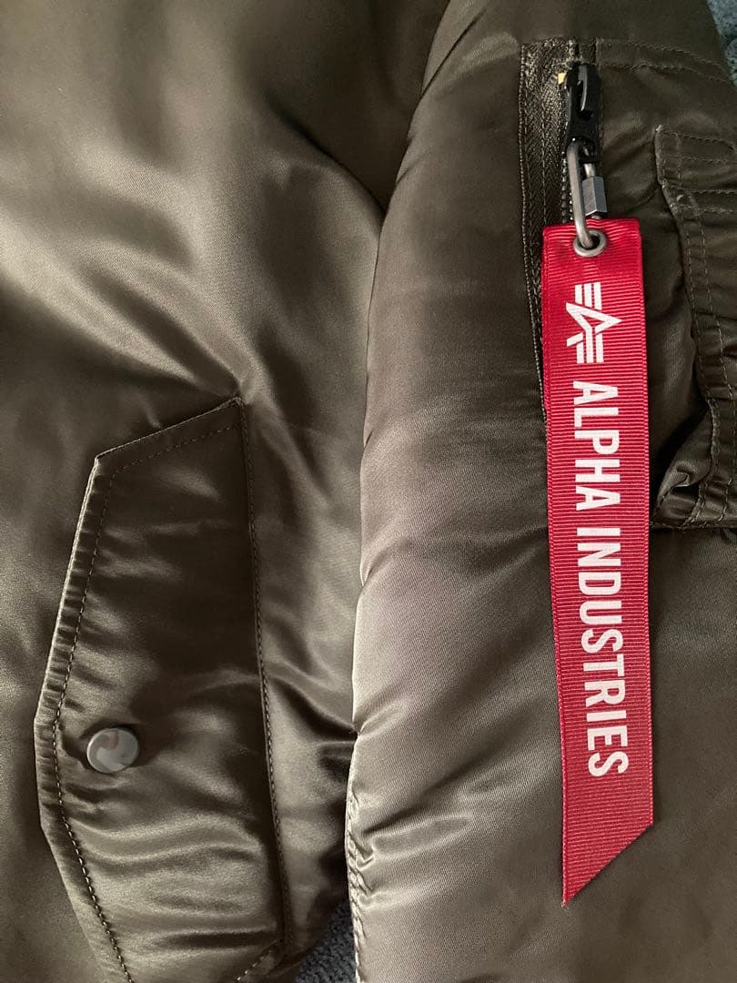 ALPHA MA-1 FLIGHT JACKET ダークグレー　極美品　サイズS