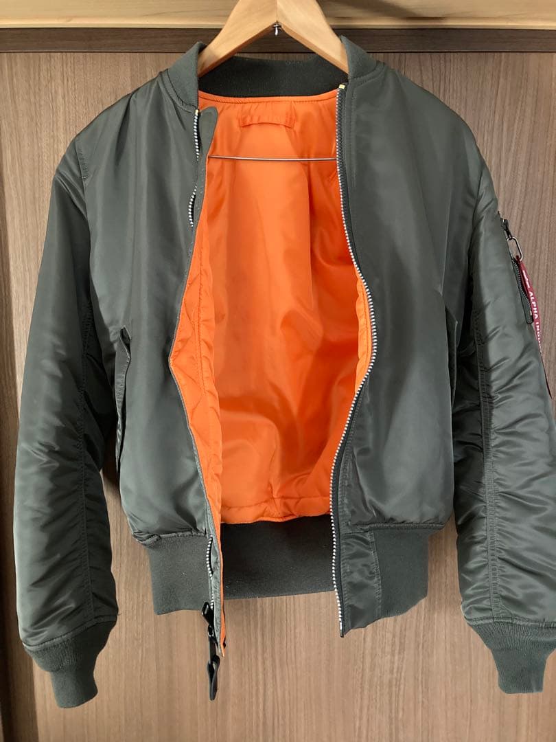 ALPHA MA-1 FLIGHT JACKET ダークグレー　極美品　サイズS