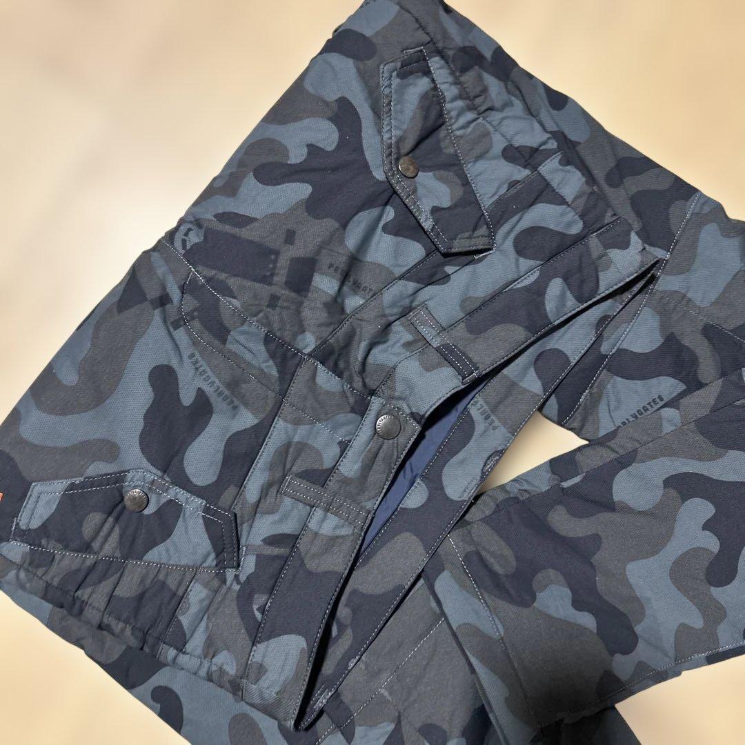 中綿　パーリーゲイツ　ゴルフパンツM〜L相当　迷彩柄　カモ　暖パン　【美品】