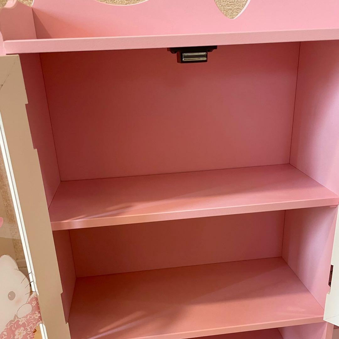 ゆ*)様 【希少】Hello Kitty 家具 食器棚セット ピンク