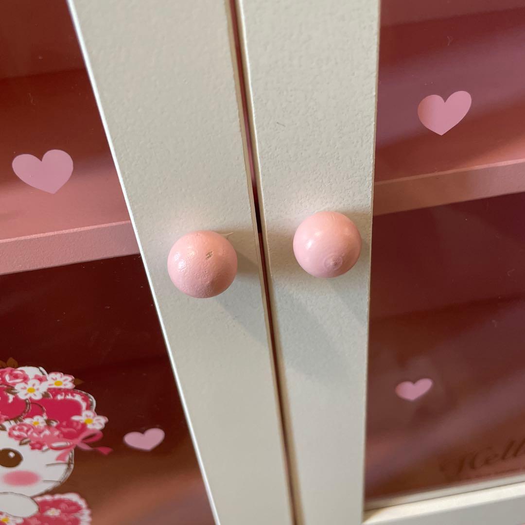 ゆ*)様 【希少】Hello Kitty 家具 食器棚セット ピンク