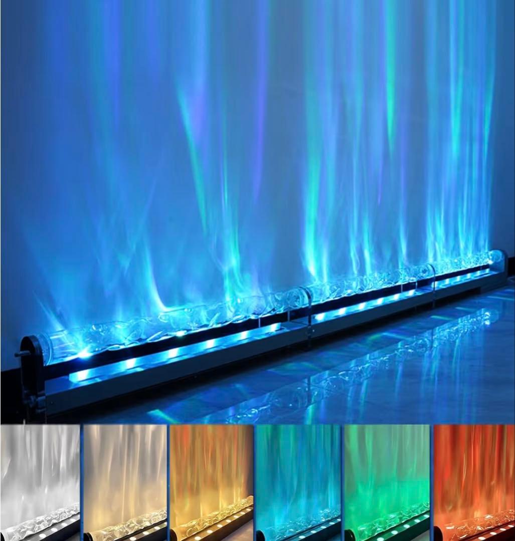 【未使用保管品】LED水流照明 高透明ガラス