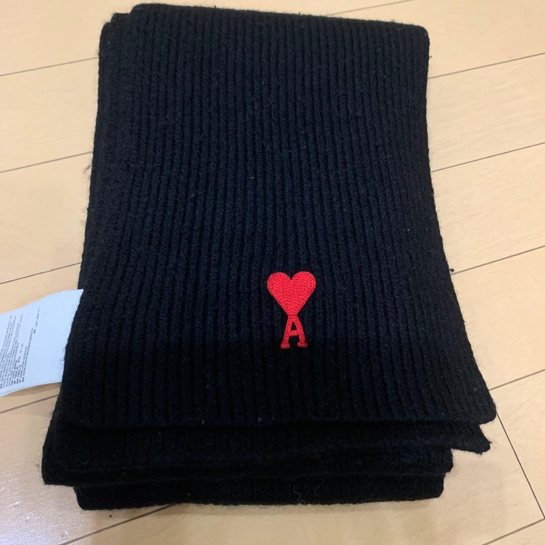 ★アミ★AMI★AMI de Coeur Scarf Black★マフラー